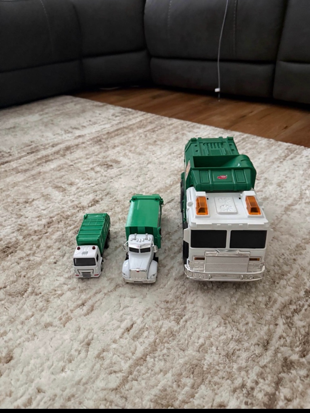 Garbage truck toy lot